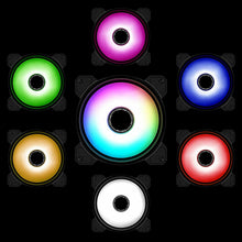Load image into Gallery viewer, FAN KIT 5-Pack - 120mm Addressable RGB LED Case Cooling Fans with RGB Controller