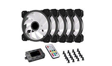 Load image into Gallery viewer, FAN KIT 5-Pack - 120mm Addressable RGB LED Case Cooling Fans with RGB Controller