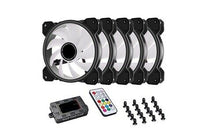 Load image into Gallery viewer, FAN KIT 5-Pack - 120mm Addressable RGB LED Case Cooling Fans with RGB Controller

