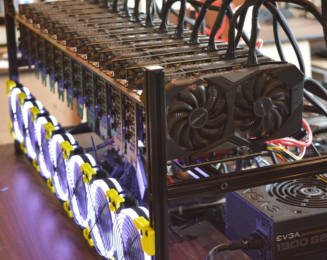 13-GPU READY Ultra Premium Cryptocurrency Miner by BitPunisher